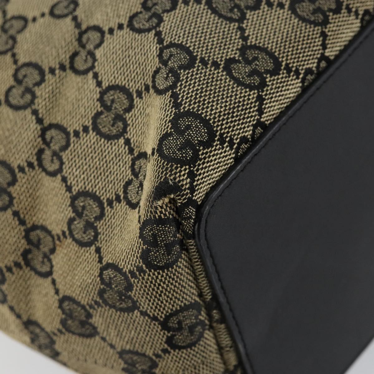 GUCCI GG Canvas Tote Bag Navy Gold 002 1098 3444 Auth ep11540