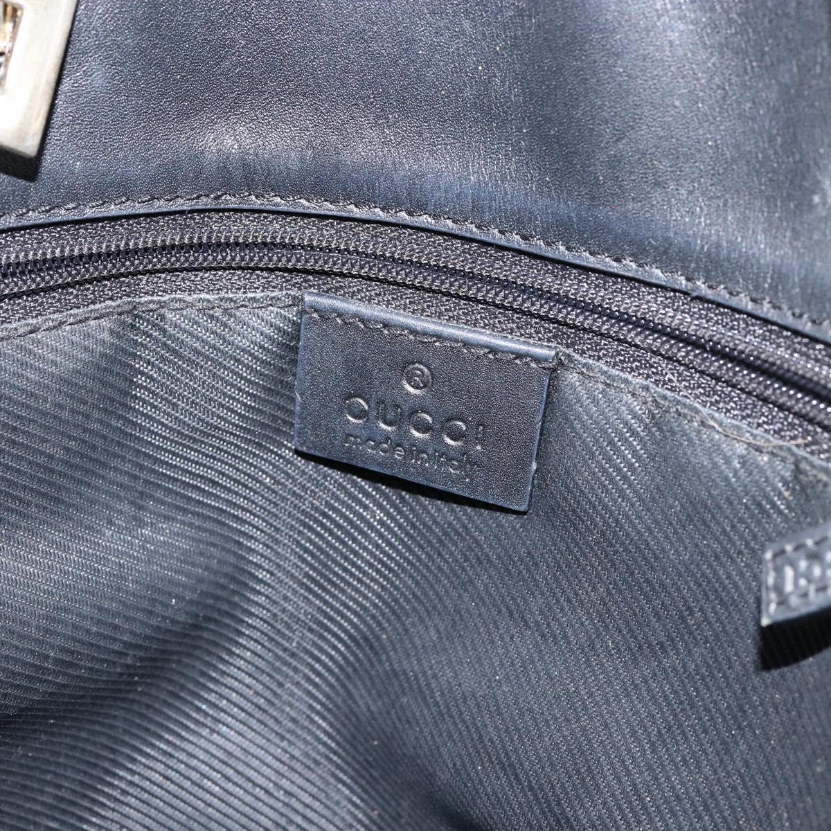 GUCCI GG Canvas Tote Bag Navy Gold 002 1098 3444 Auth ep11540