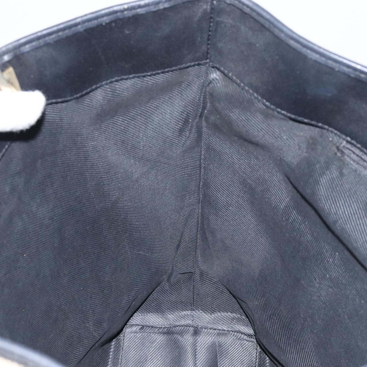 GUCCI GG Canvas Tote Bag Navy Gold 002 1098 3444 Auth ep11540