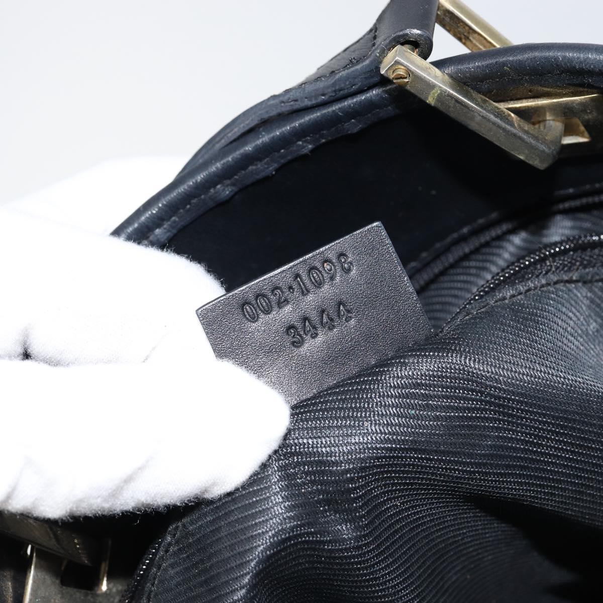 GUCCI GG Canvas Tote Bag Navy Gold 002 1098 3444 Auth ep11540