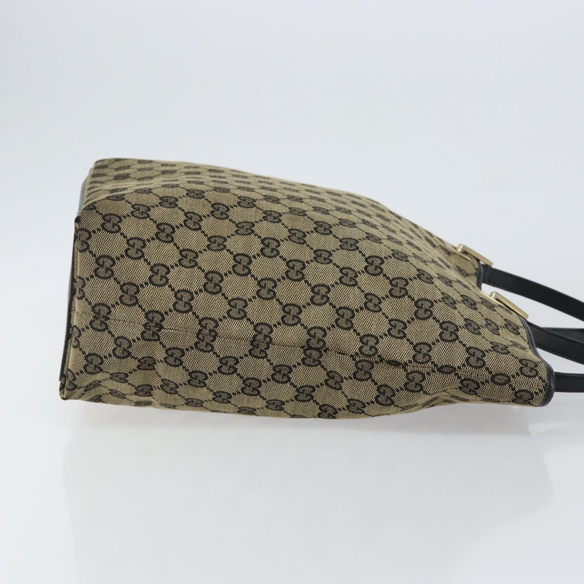 GUCCI GG Canvas Tote Bag Navy Gold 002 1098 3444 Auth ep11540