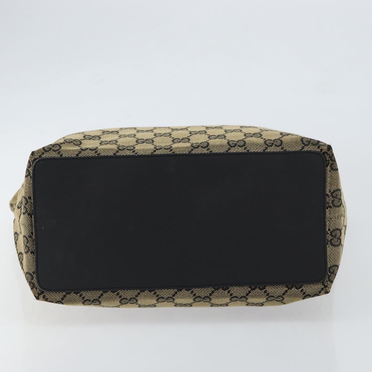 GUCCI GG Canvas Tote Bag Navy Gold 002 1098 3444 Auth ep11540