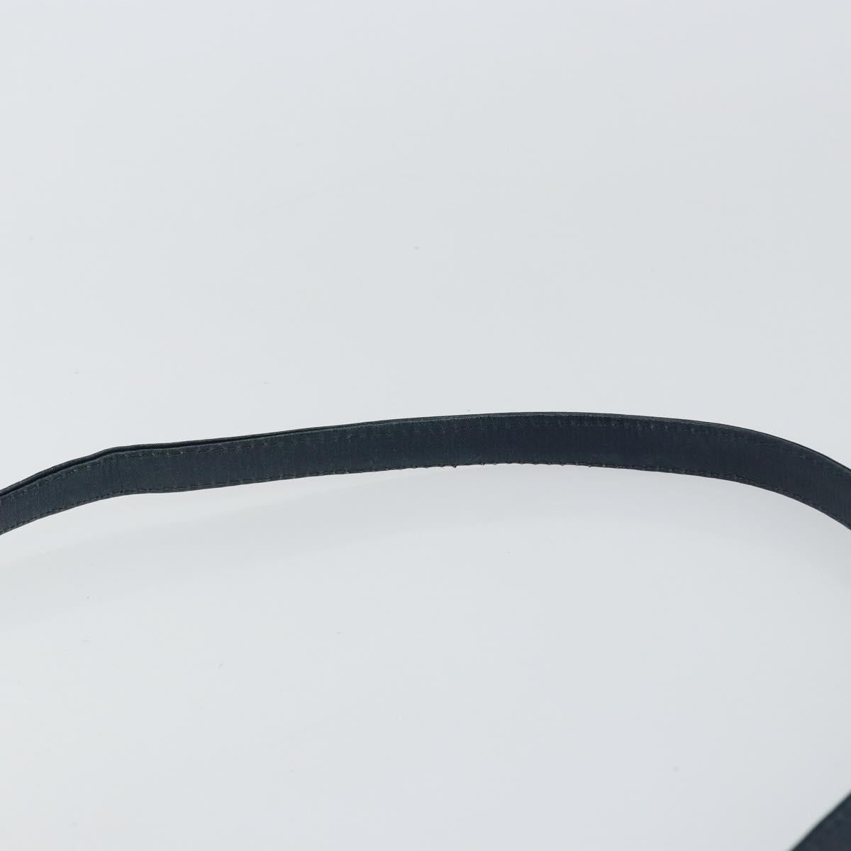 Christian Dior Trotter Canvas Shoulder Bag Navy Gold Auth ep11547