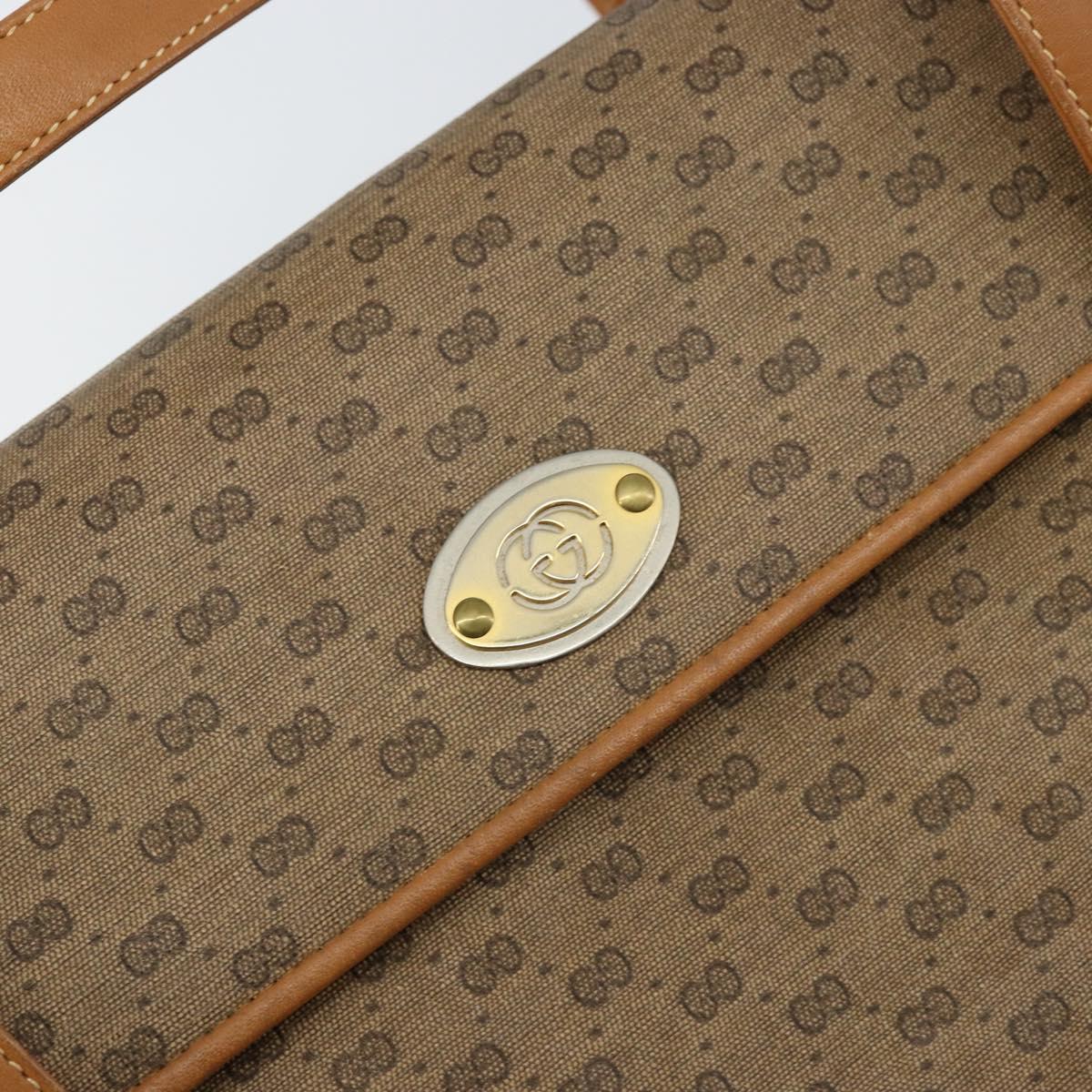 GUCCI Micro GG Supreme Shoulder Bag PVC Beige Gold 000 46 4857 Auth ep11557