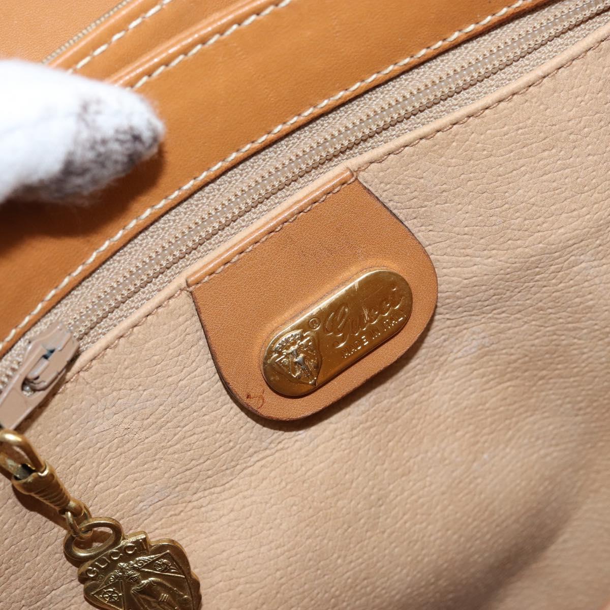 GUCCI Micro GG Supreme Shoulder Bag PVC Beige Gold 000 46 4857 Auth ep11557