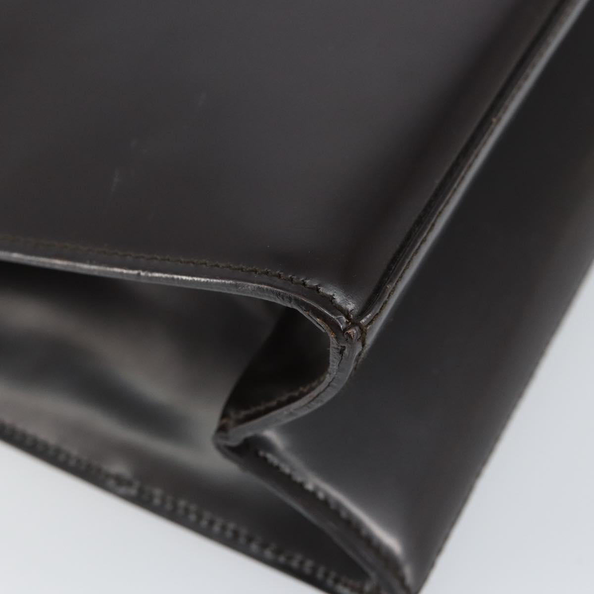 GUCCI Shoulder Bag Enamel Black Silver 001 1013 3037 Auth ep11560