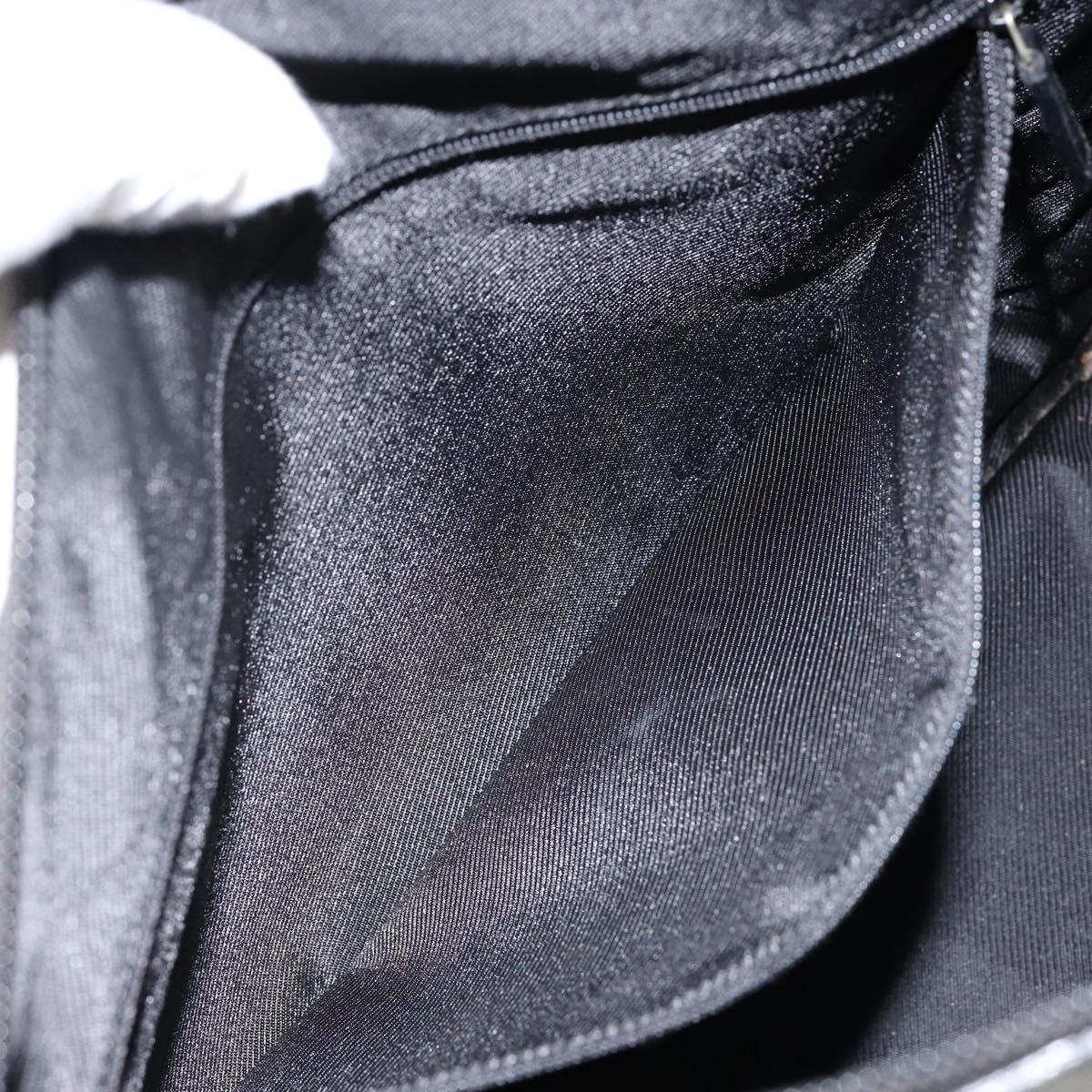 GUCCI GG Canvas Tote Bag Black Gold 000 0854 Auth ep11565