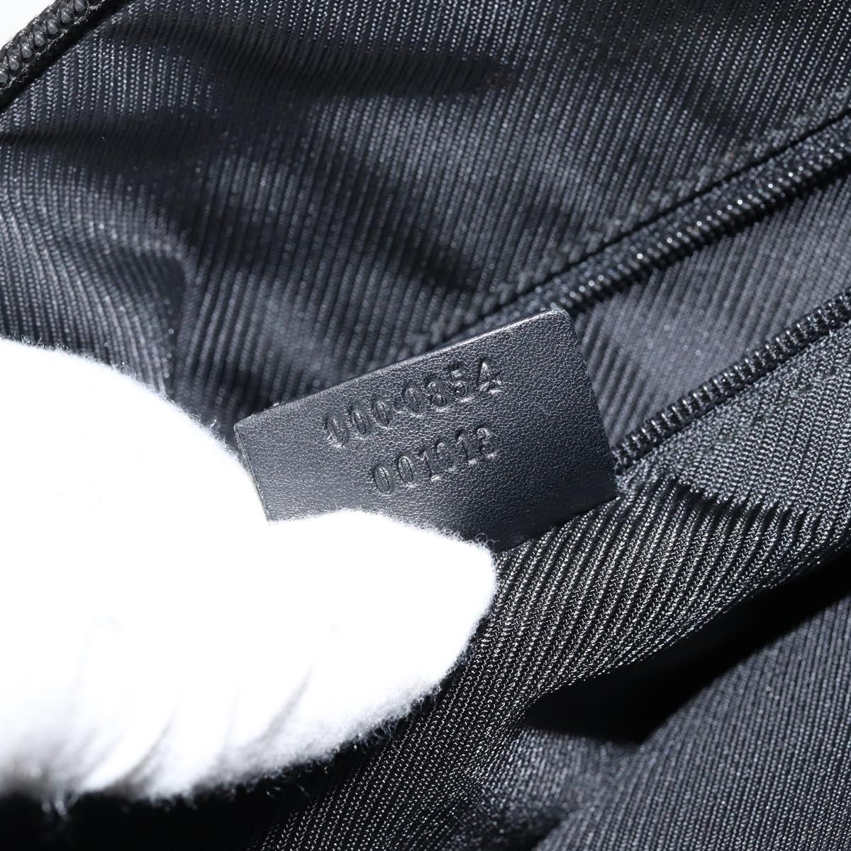 GUCCI GG Canvas Tote Bag Black Gold 000 0854 Auth ep11565