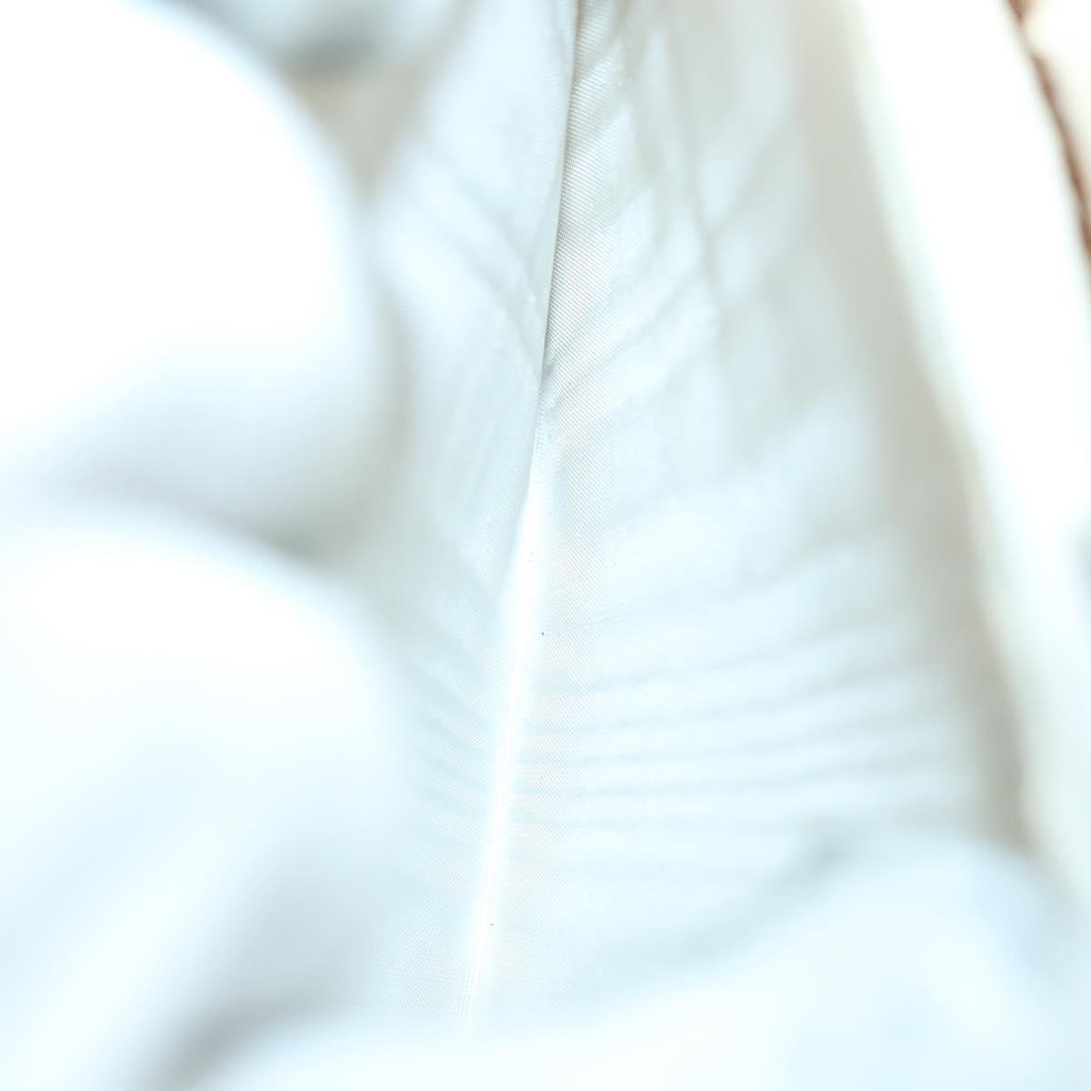 GUCCI Hand Bag Leather 2way White Silver 000 2058 0307 5 Auth ep11566