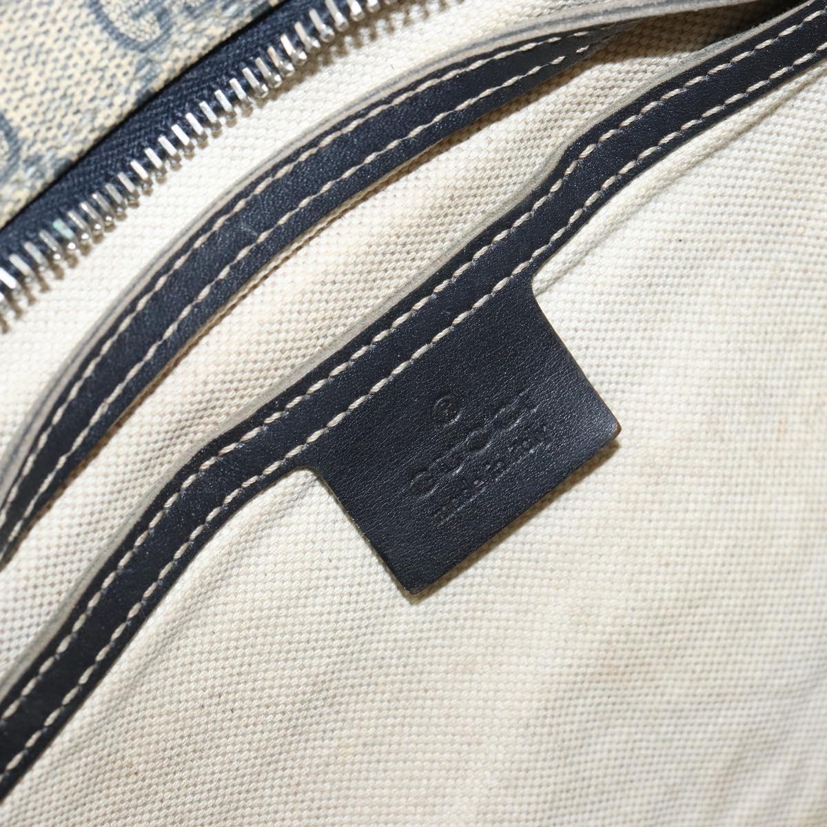 GUCCI GG Supreme Shoulder Bag PVC Navy 201446 Auth ep11575