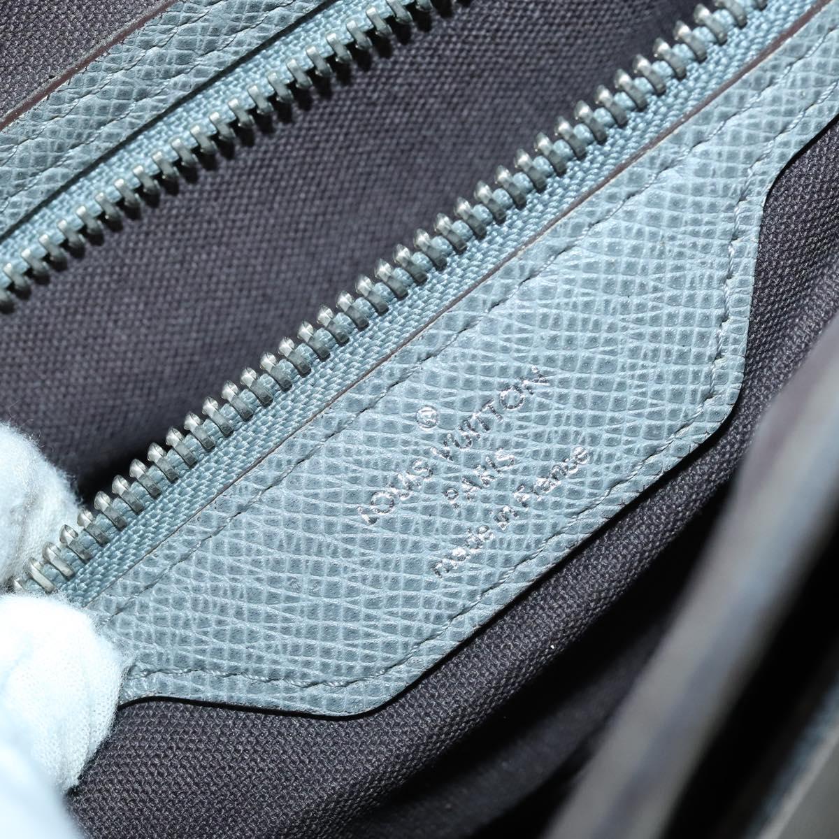 LOUIS VUITTON Taiga Roman MM Shoulder Bag Gray Gracie M32623 LV Auth ep11576