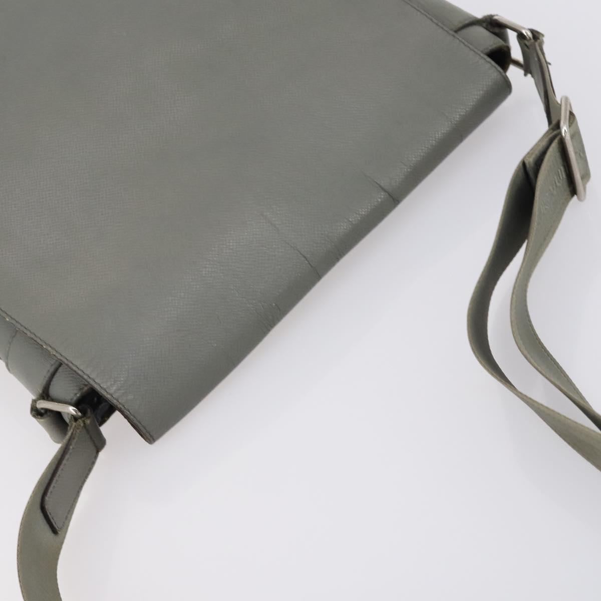 LOUIS VUITTON Taiga Roman MM Shoulder Bag Gray Gracie M32623 LV Auth ep11576