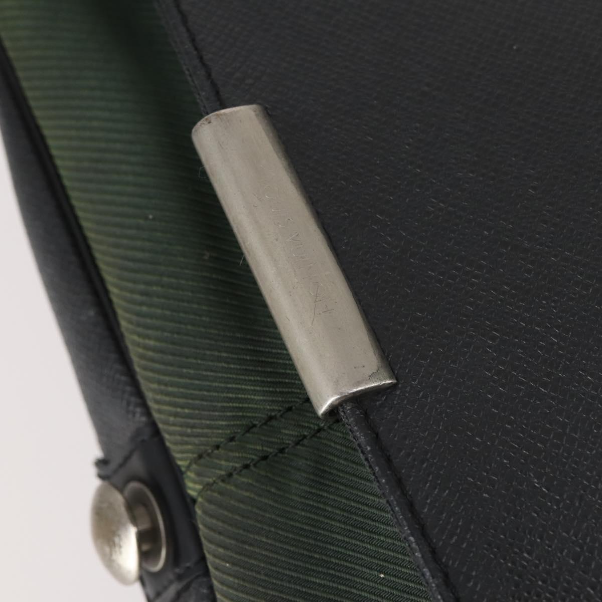 LOUIS VUITTON Taiga Victor Shoulder Bag Ardoise M30142 LV Auth ep11578