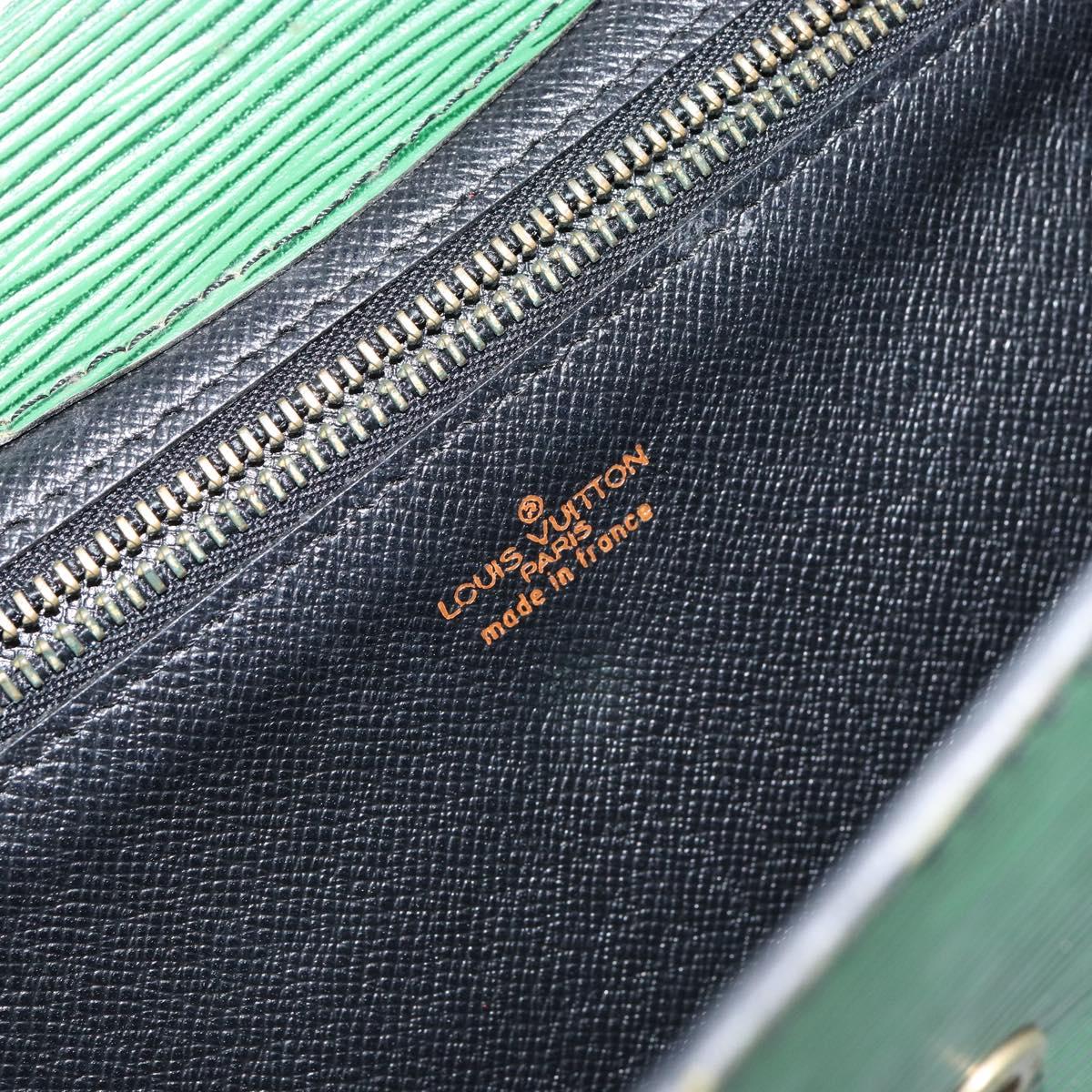 LOUIS VUITTON Epi Montaigne 27 Clutch Bag Green M52654 LV Auth ep11589