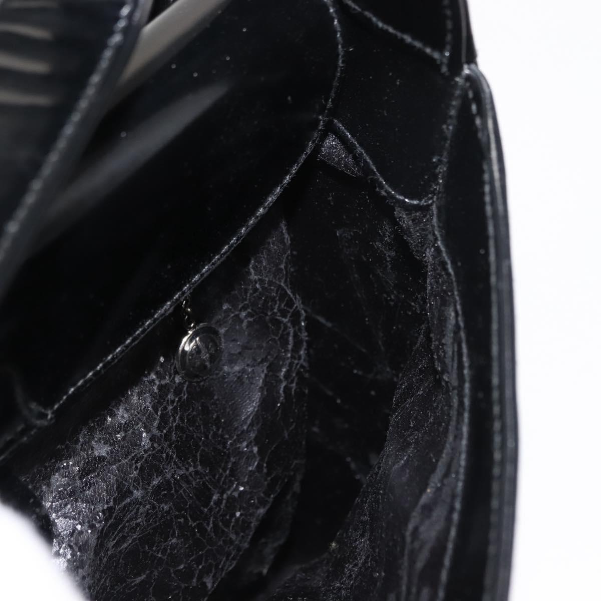 GUCCI Soho Shoulder Bag Enamel Black Auth ep11593