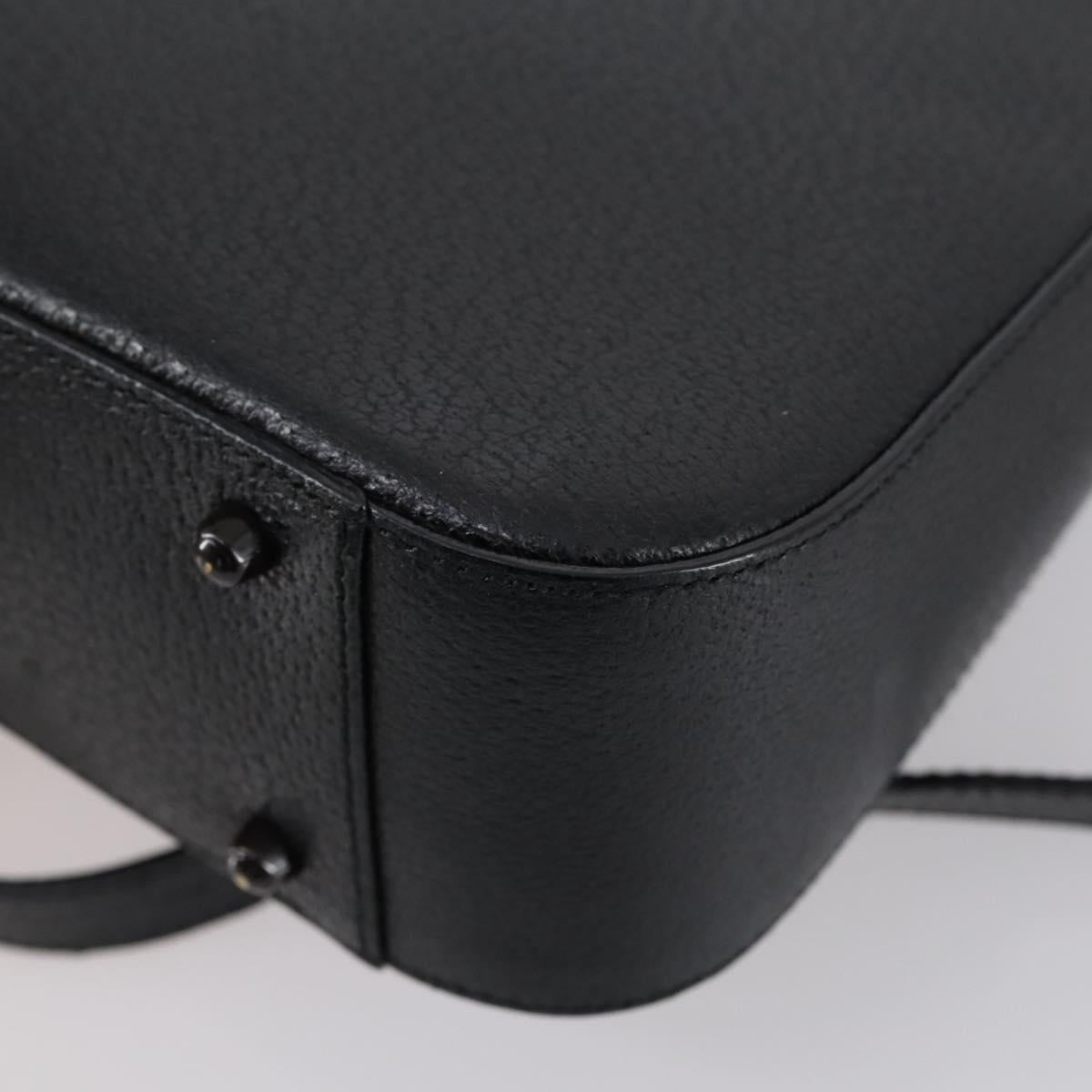 GUCCI Hand Bag Leather 2way Black 000 2058 0308 6 Auth ep11608