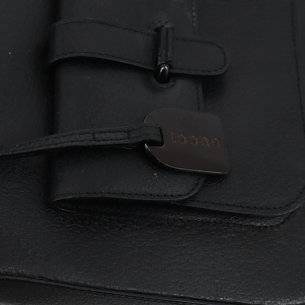 GUCCI Hand Bag Leather 2way Black 000 2058 0308 6 Auth ep11608