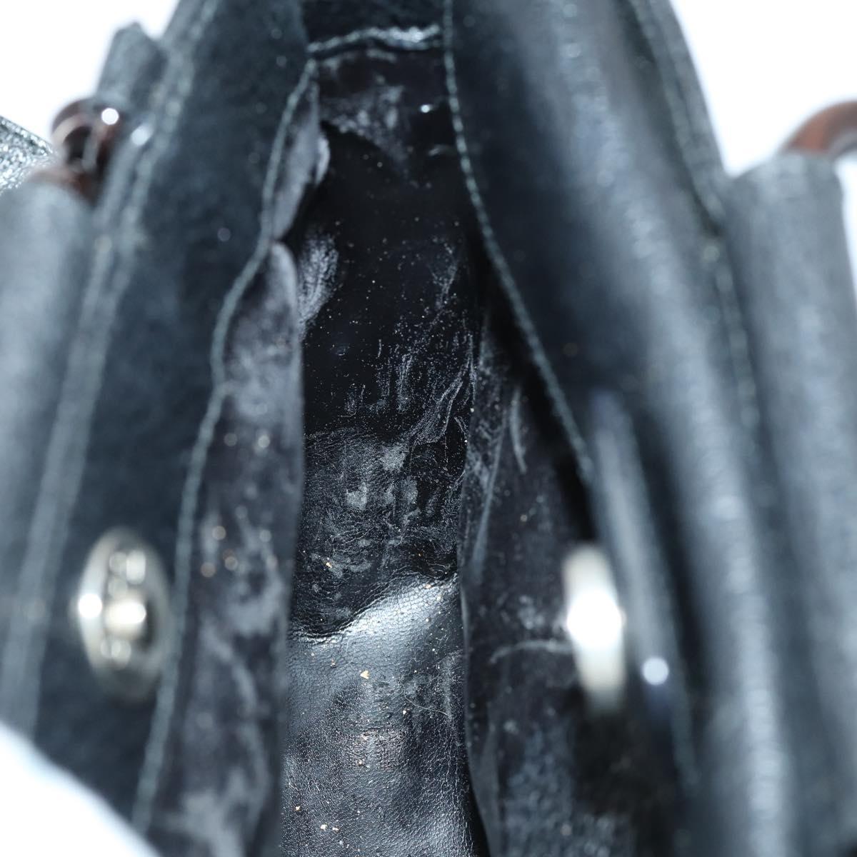 GUCCI Hand Bag Leather 2way Black 000 2058 0308 6 Auth ep11608