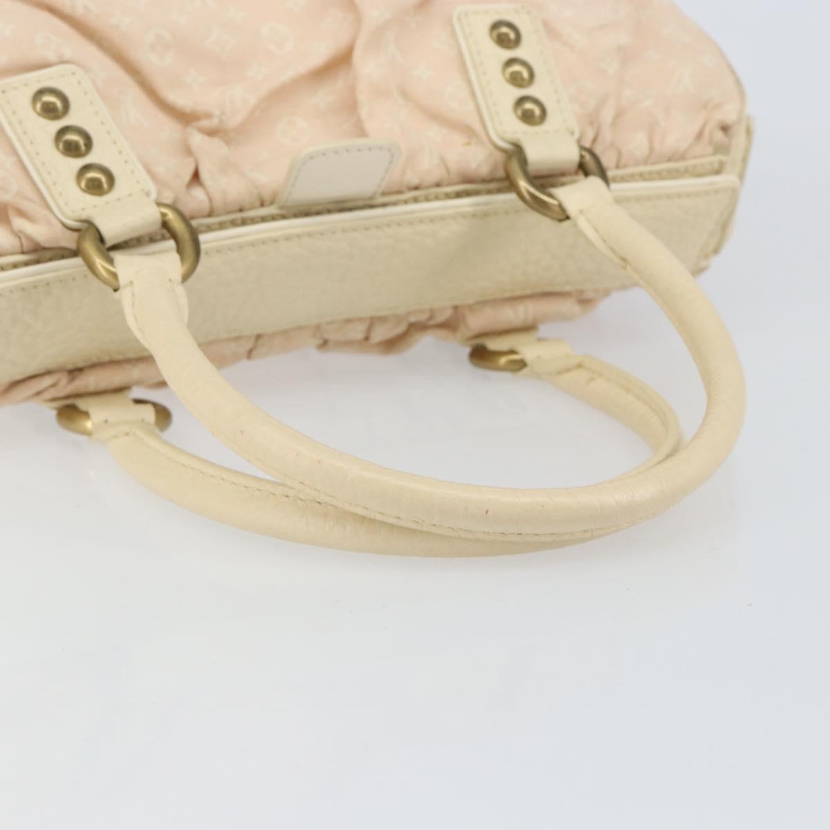 LOUIS VUITTON Monogram Mini Lin Trapeze GM Hand Bag Rose M40064 LV Auth ep11620