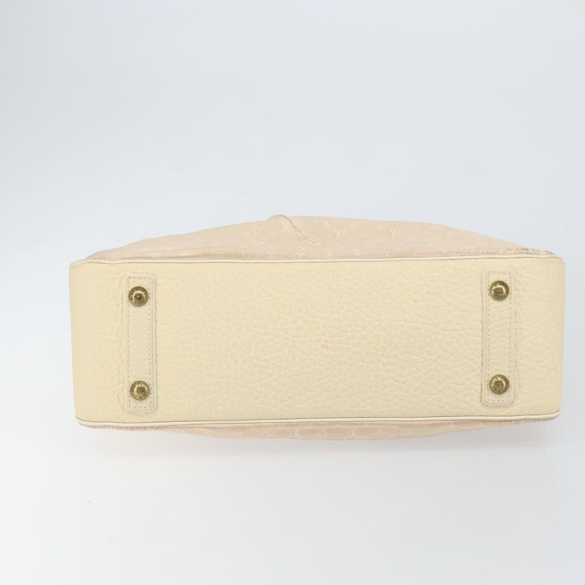 LOUIS VUITTON Monogram Mini Lin Trapeze GM Hand Bag Rose M40064 LV Auth ep11620