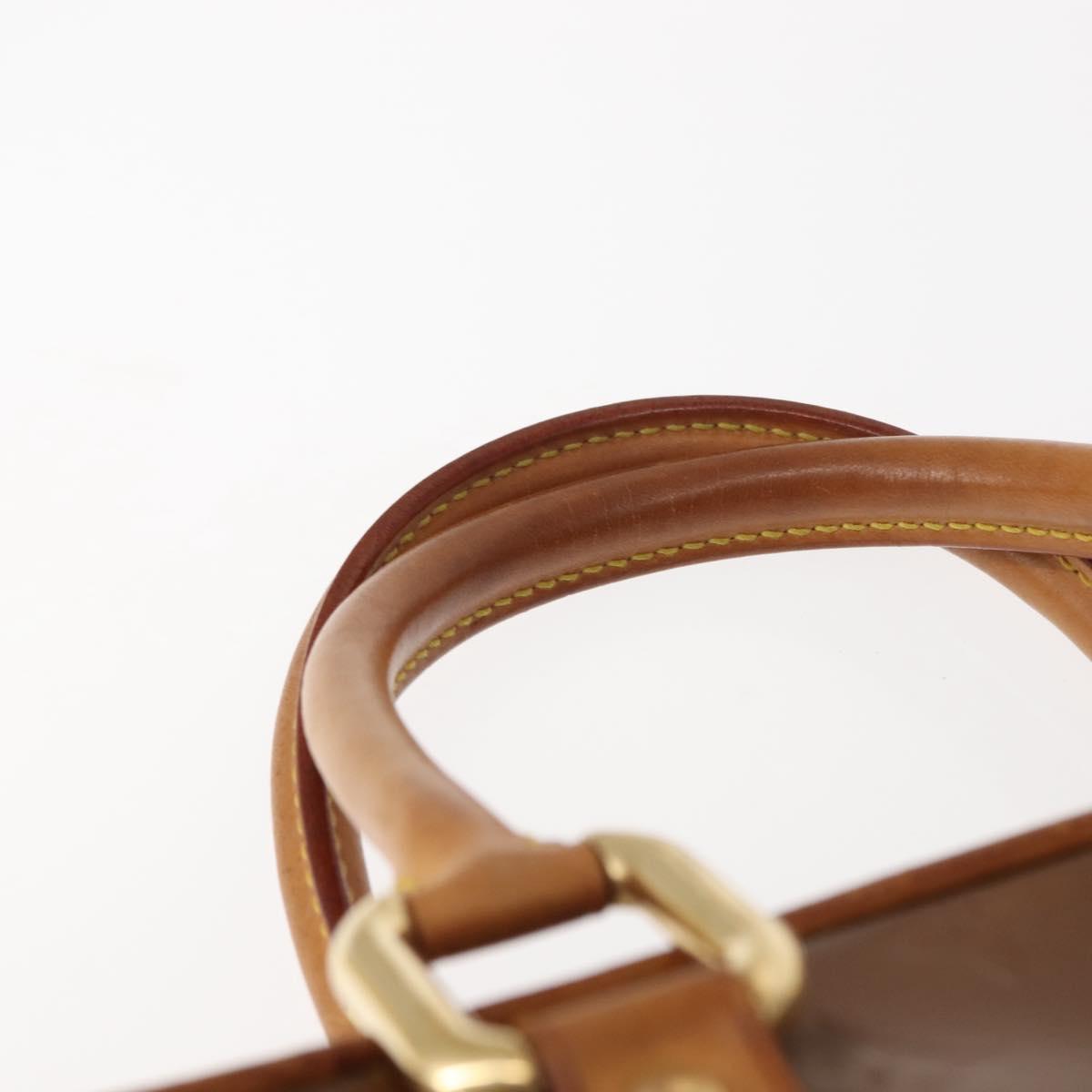LOUIS VUITTON Monogram Vernis Van Damme Hand Bag Bronze M91125 LV Auth ep11640