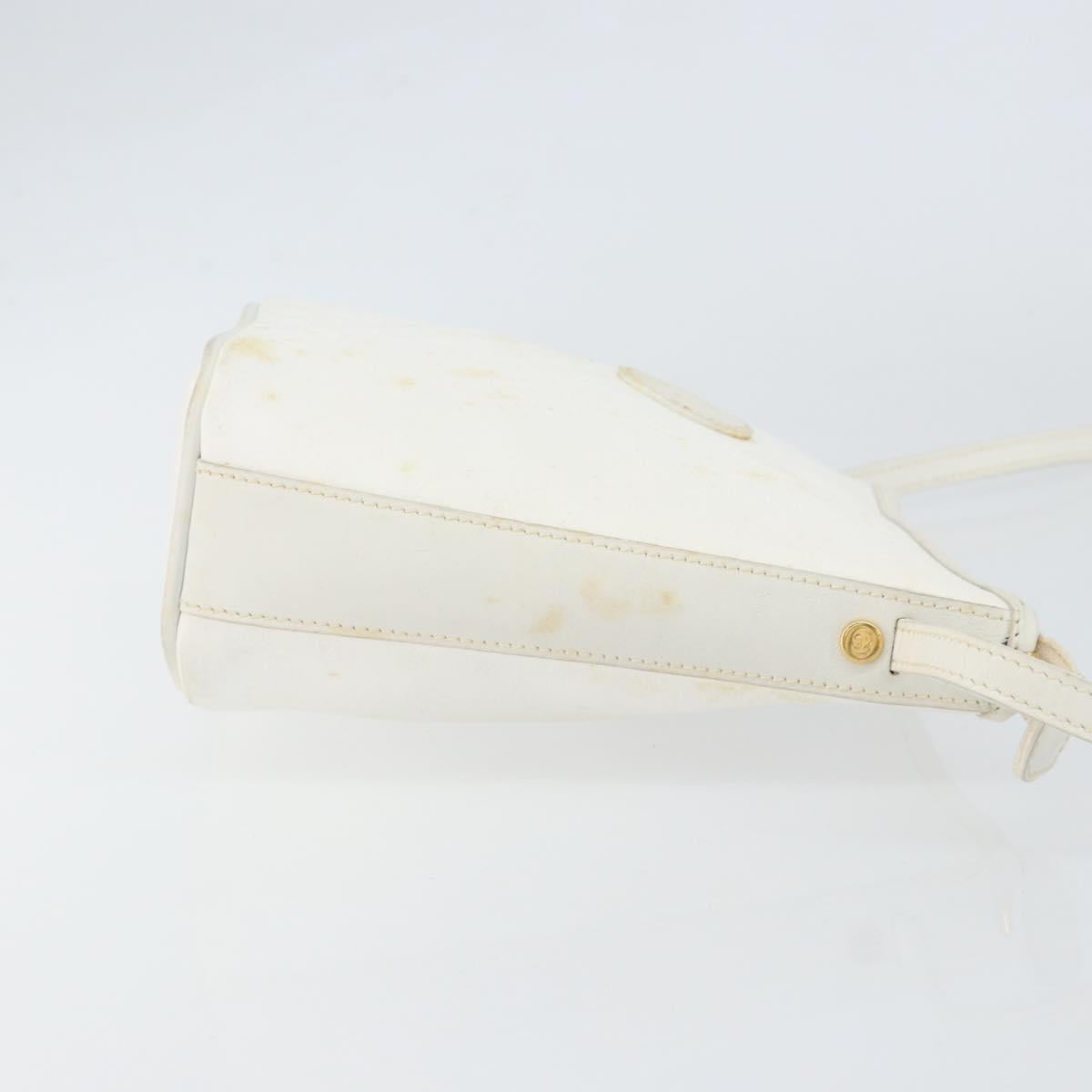 GUCCI Micro GG Supreme Shoulder Bag PVC White Gold 007 115 1095 Auth ep11655