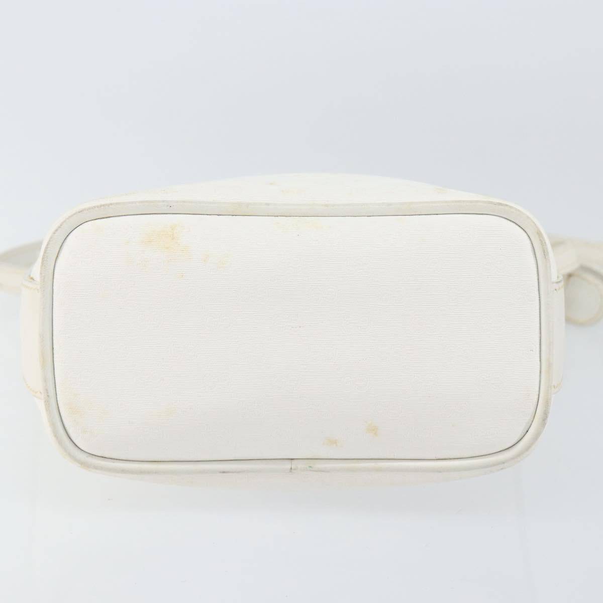 GUCCI Micro GG Supreme Shoulder Bag PVC White Gold 007 115 1095 Auth ep11655