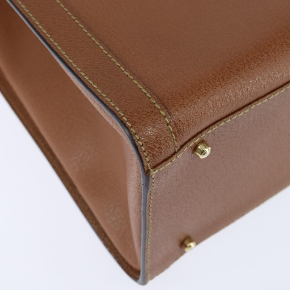 GUCCI Bamboo Hand Bag Leather Brown Gold 002 1186 0260 Auth ep11657