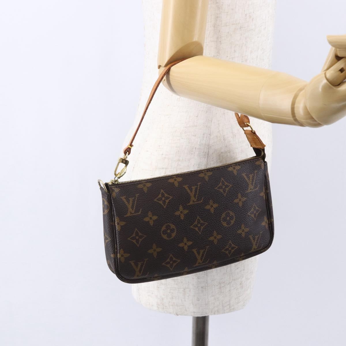 LOUIS VUITTON Monogram Pochette Accessoires Pouch M51980 LV Auth ep11703