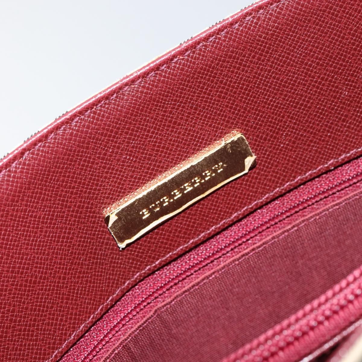 BURBERRY Nova Check Tote Bag Canvas Leather Beige Gold Auth ep11704