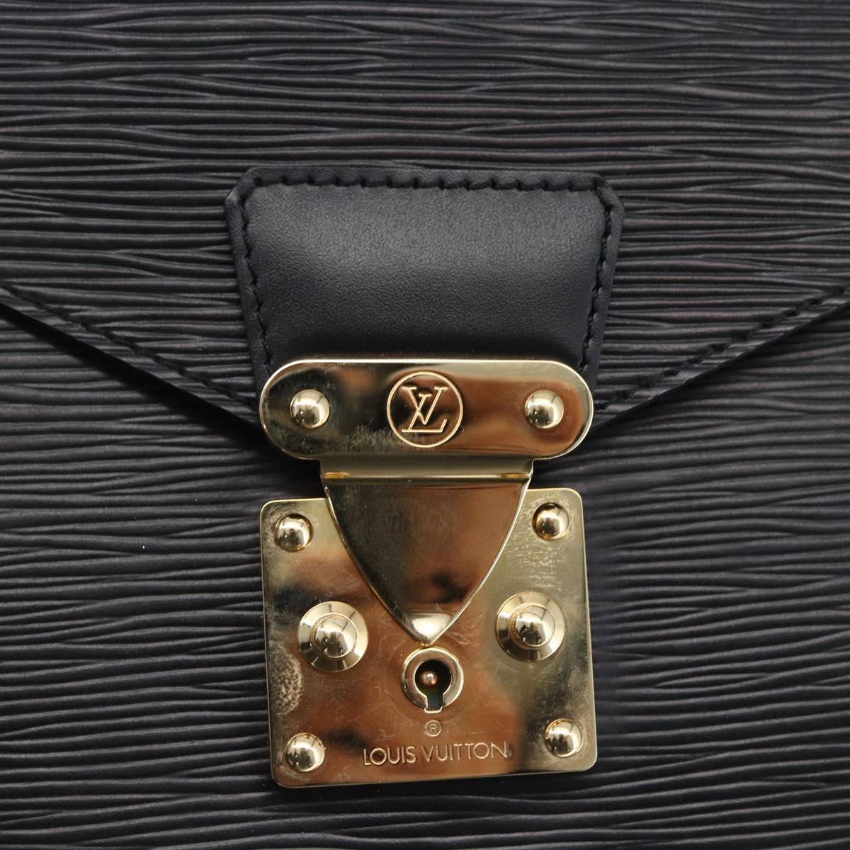 LOUIS VUITTON Epi Concorde Hand Bag Black M52132 LV Auth ep11722