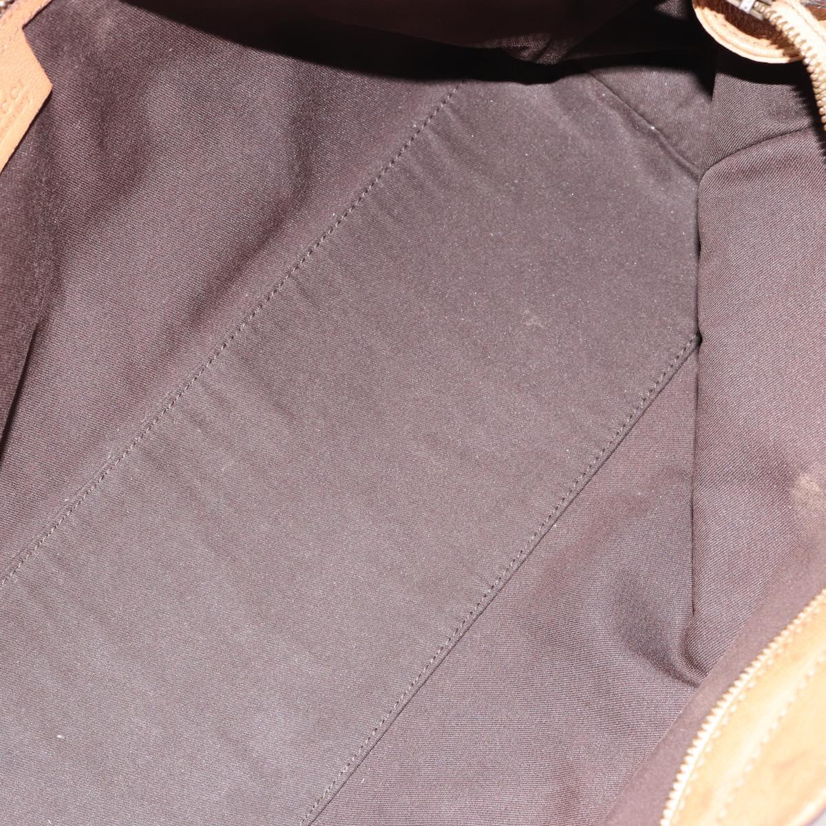 GUCCI Interlocking Hand Bag Leather Brown Gold 121551 Auth ep11723