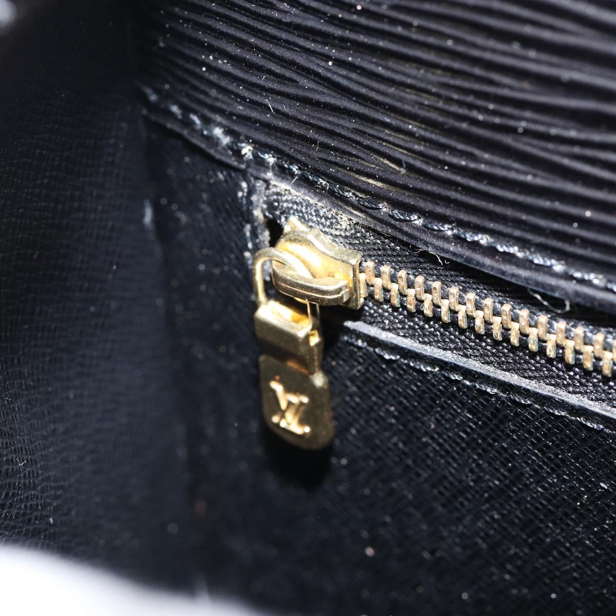 LOUIS VUITTON Epi Saint Cloud GM Shoulder Bag Black Noir M52192 LV Auth ep11725