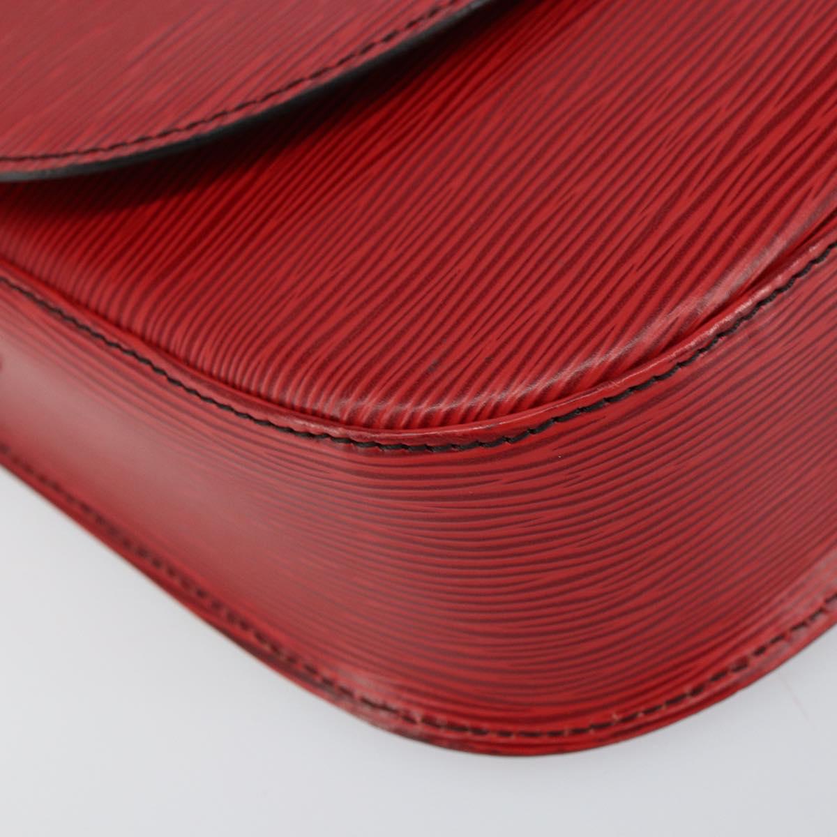 LOUIS VUITTON Epi Saint Cloud GM Shoulder Bag Red M52197 LV Auth ep11726