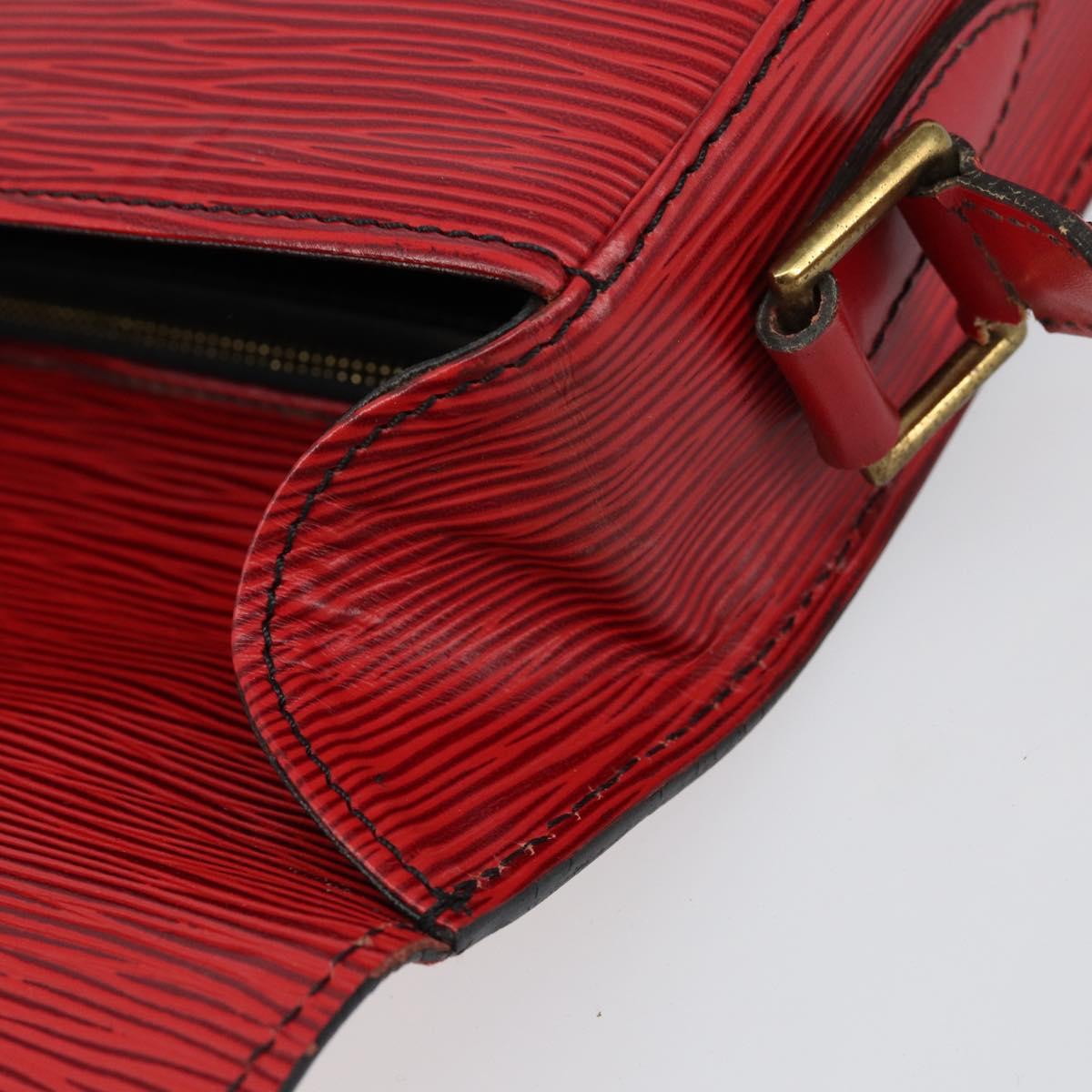 LOUIS VUITTON Epi Saint Cloud GM Shoulder Bag Red M52197 LV Auth ep11726