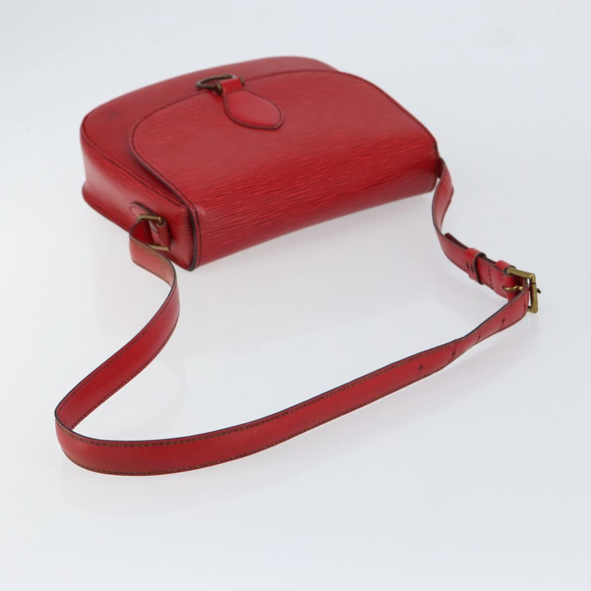 LOUIS VUITTON Epi Saint Cloud GM Shoulder Bag Red M52197 LV Auth ep11726
