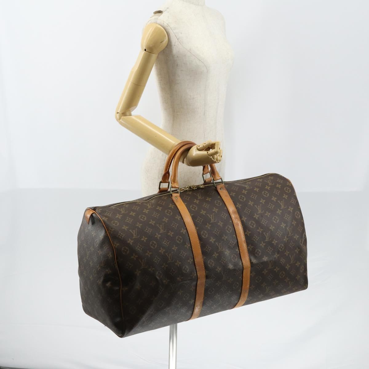 LOUIS VUITTON Monogram Keepall 60 Boston Bag M41422 LV Auth ep11729