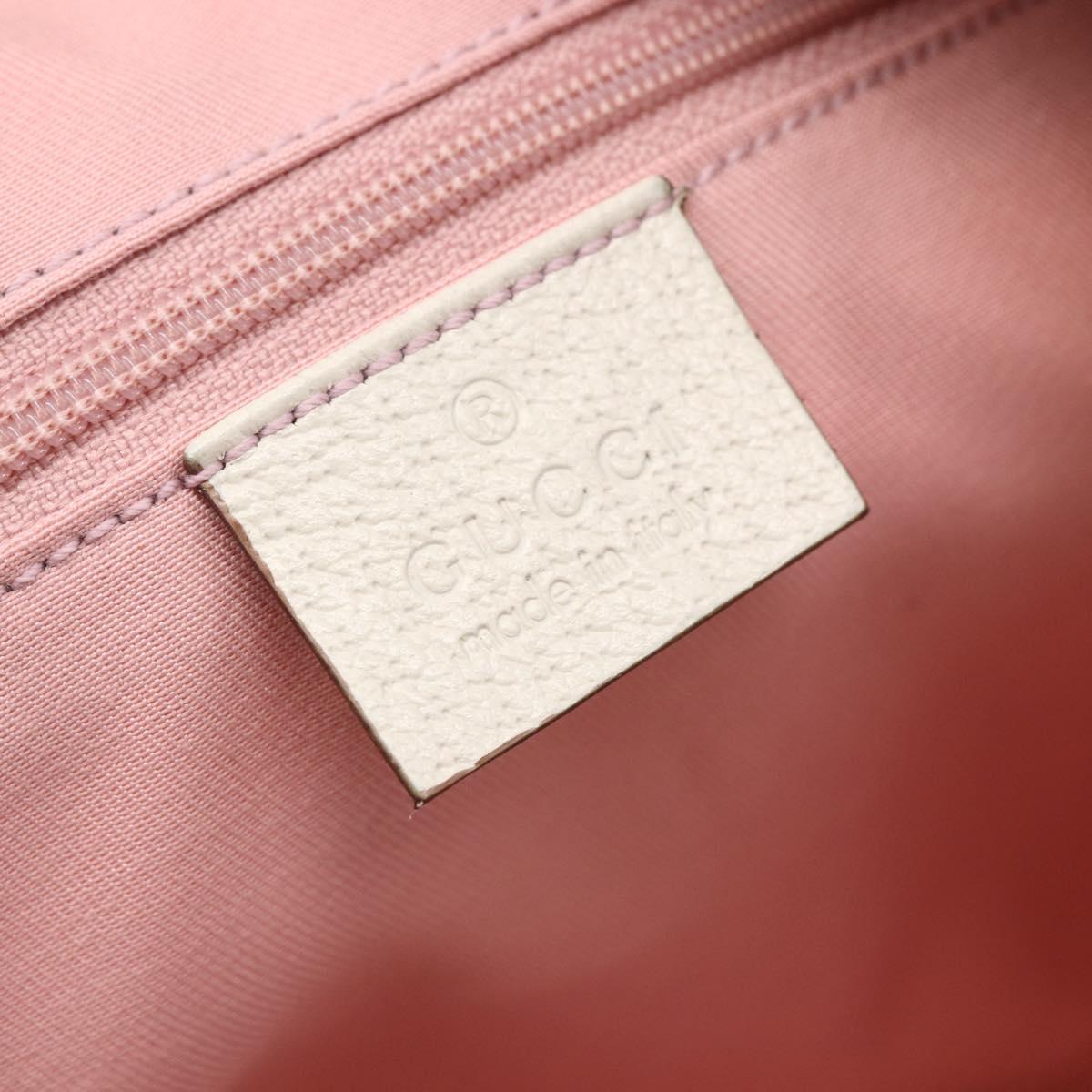 GUCCI GG Canvas Tote Bag Pink Gold 121023 Auth ep11753