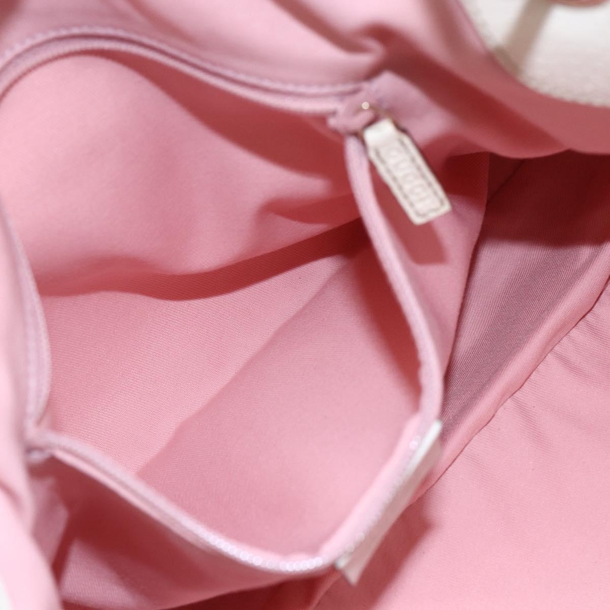 GUCCI GG Canvas Tote Bag Pink Gold 121023 Auth ep11753