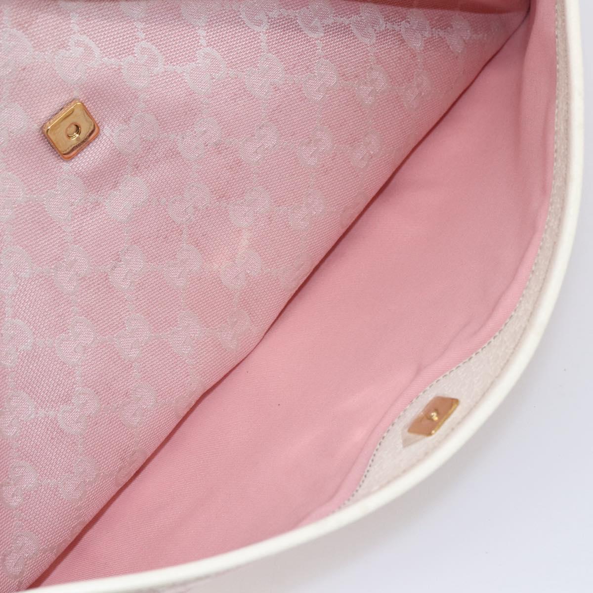 GUCCI GG Canvas Tote Bag Pink Gold 121023 Auth ep11753