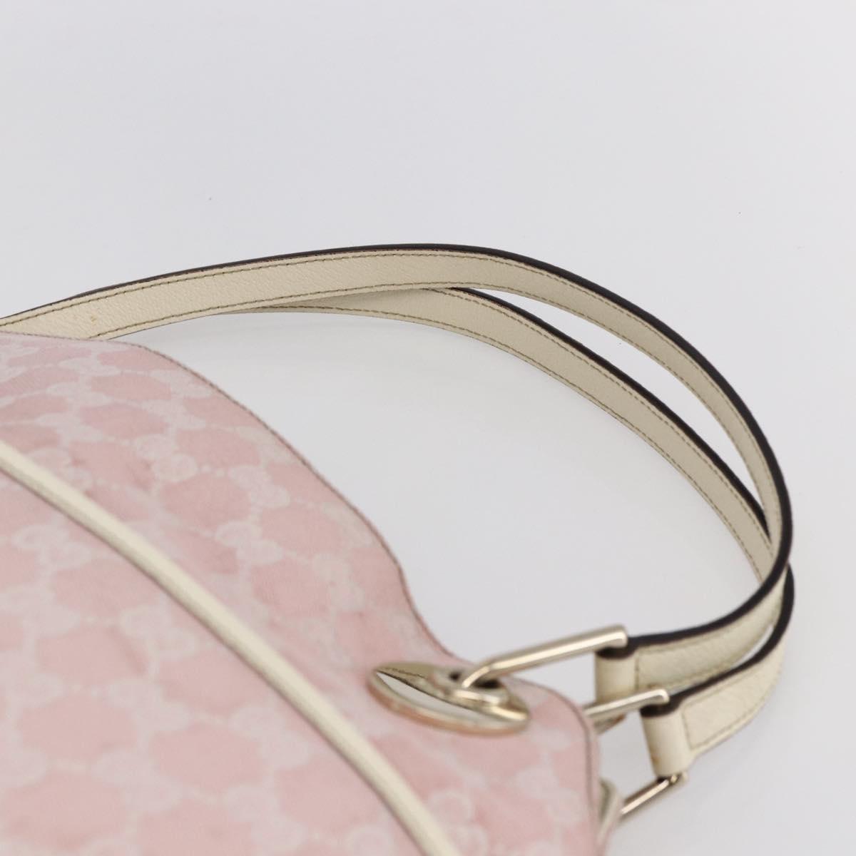 GUCCI GG Canvas Tote Bag Pink Gold 121023 Auth ep11753