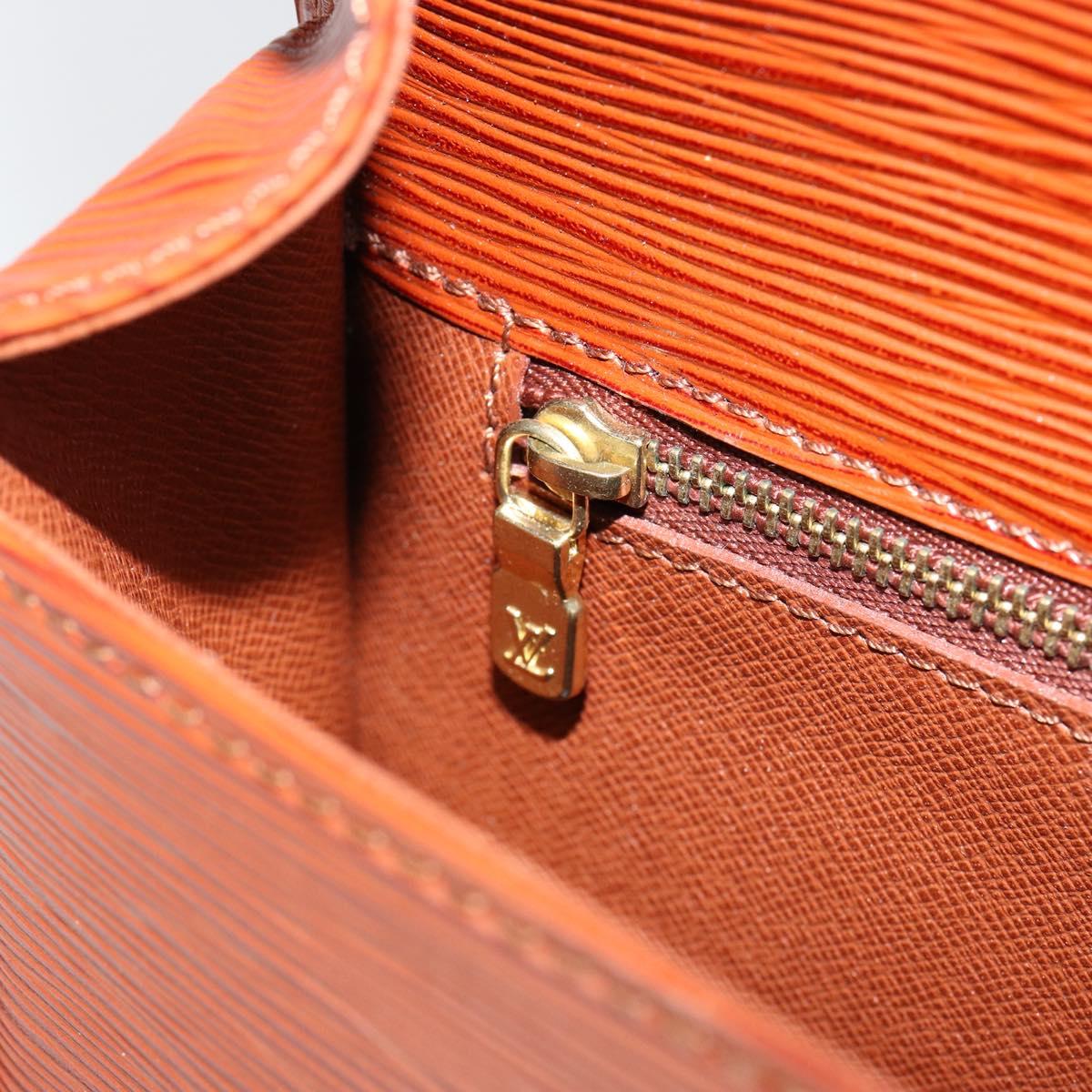 LOUIS VUITTON Epi Saint Cloud GM Shoulder Bag Brown M52193 LV Auth ep11757