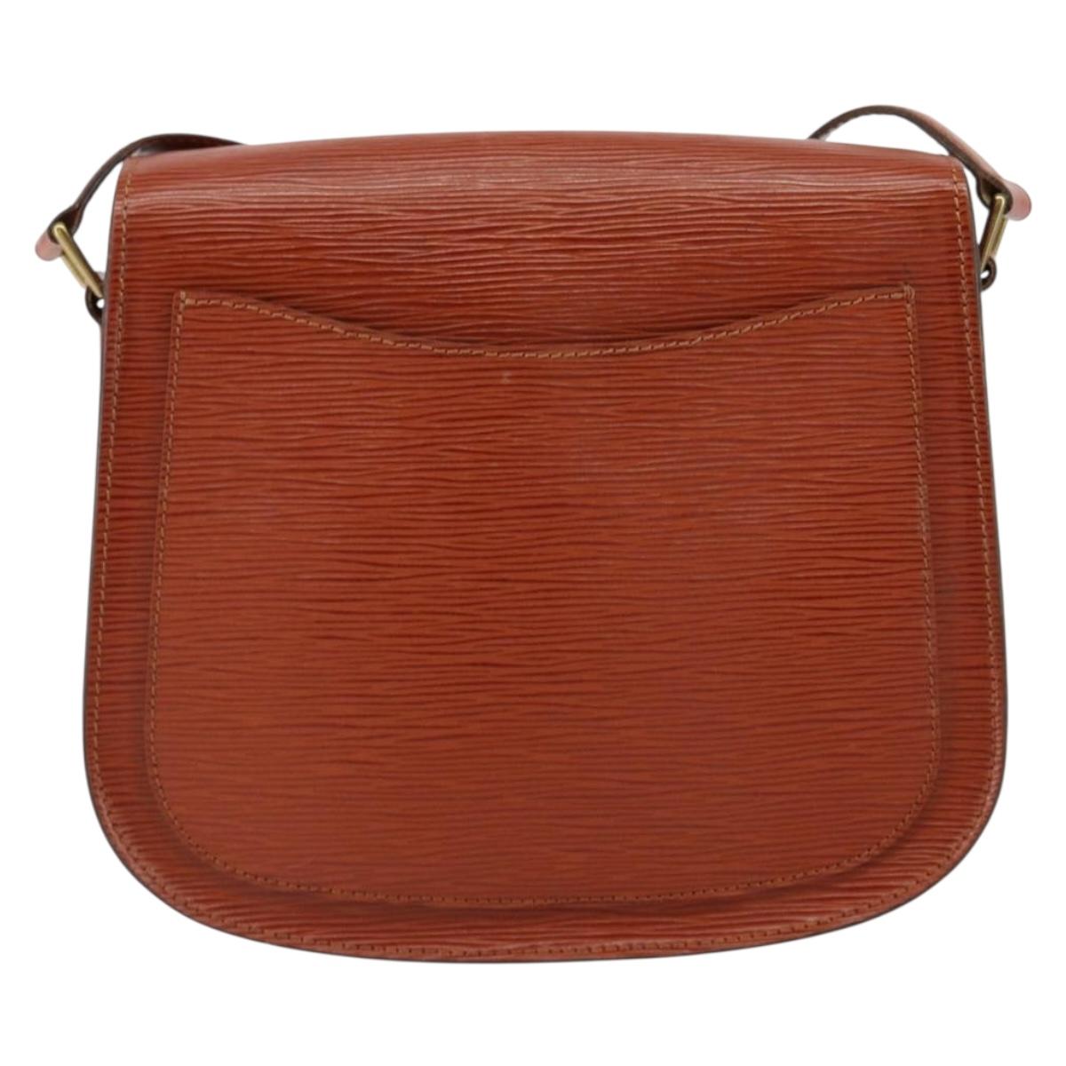 LOUIS VUITTON Epi Saint Cloud GM Shoulder Bag Brown M52193 LV Auth ep11757