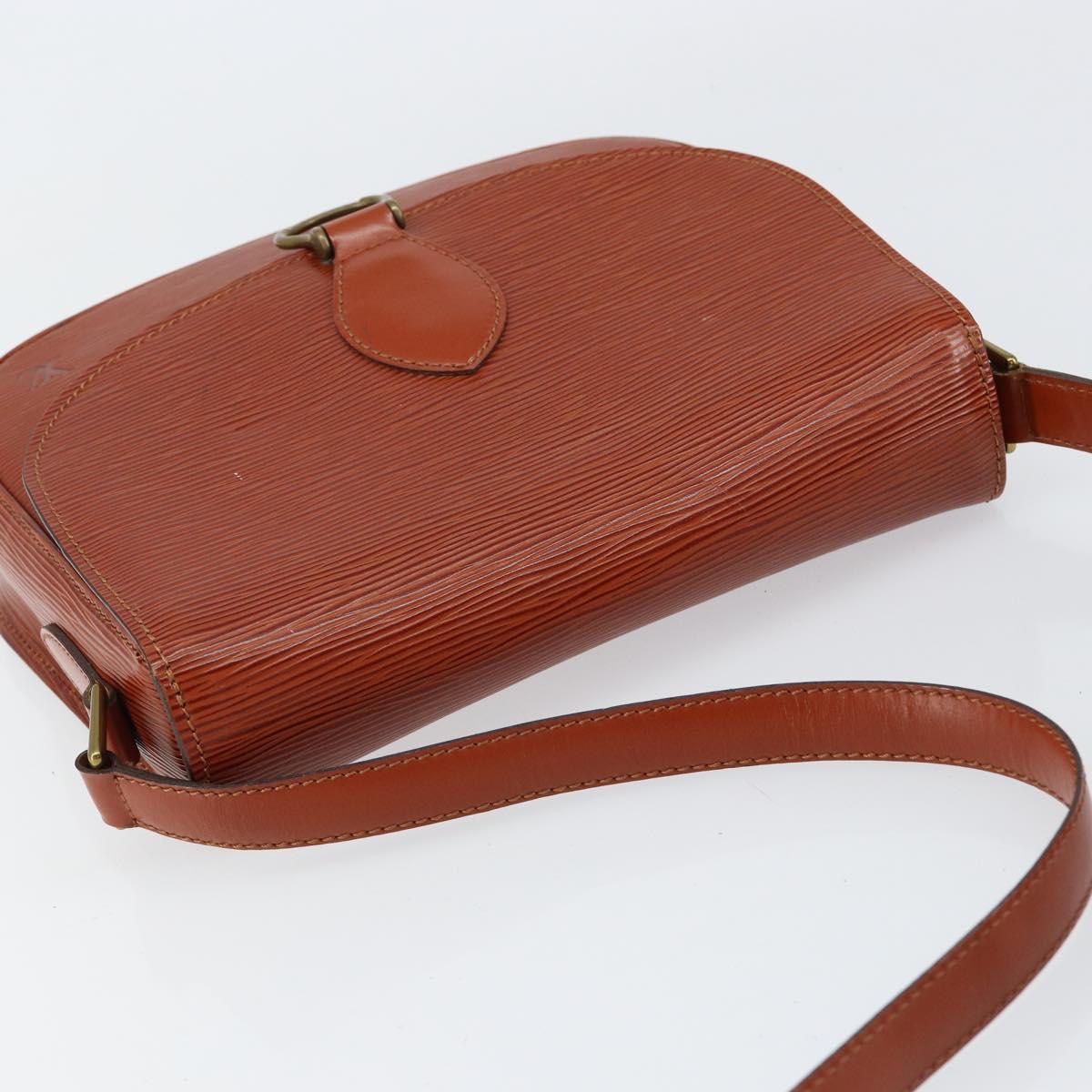 LOUIS VUITTON Epi Saint Cloud GM Shoulder Bag Brown M52193 LV Auth ep11757