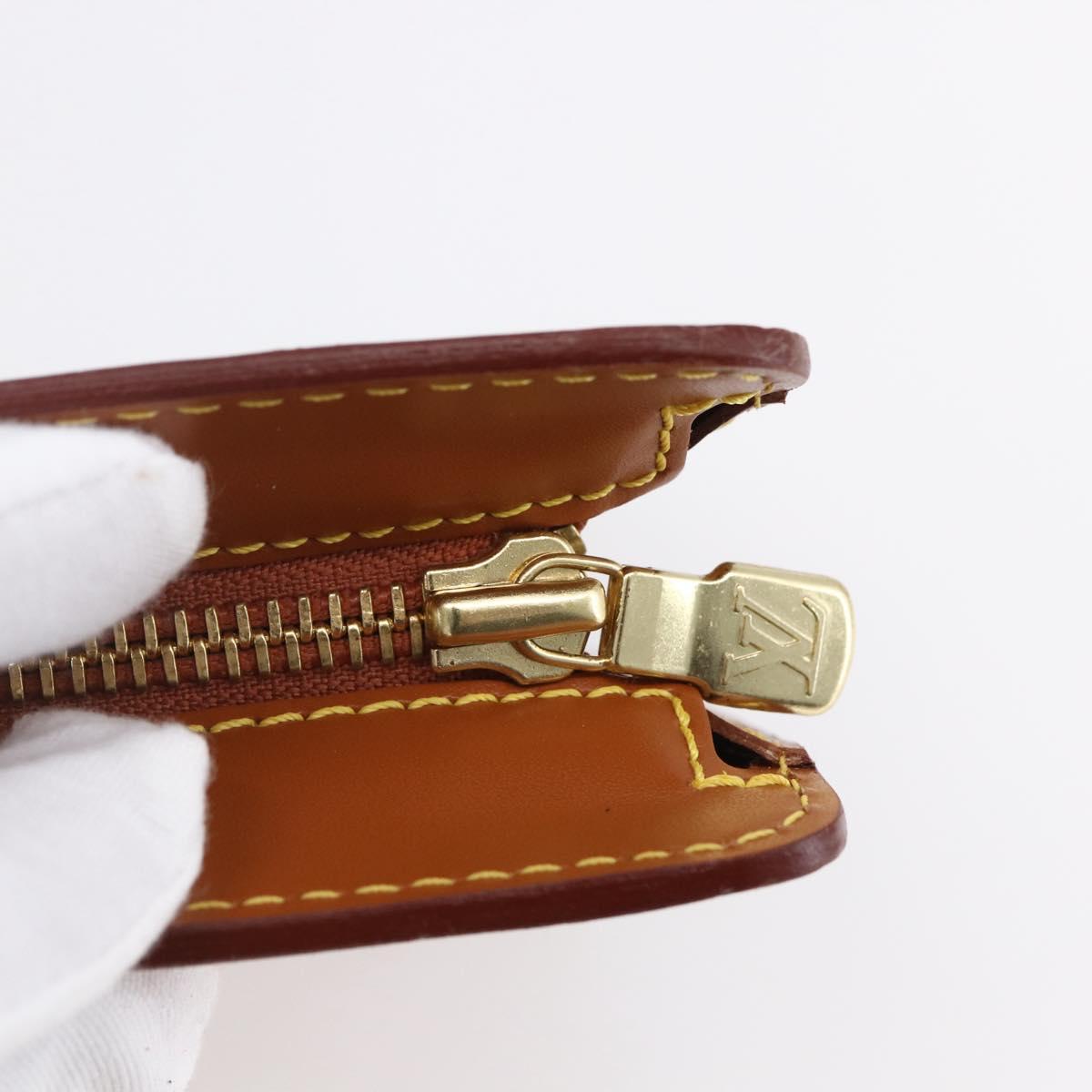 LOUIS VUITTON Epi Pochette Homme Bag Brown Zipangu Gold M52528 Auth ep11759