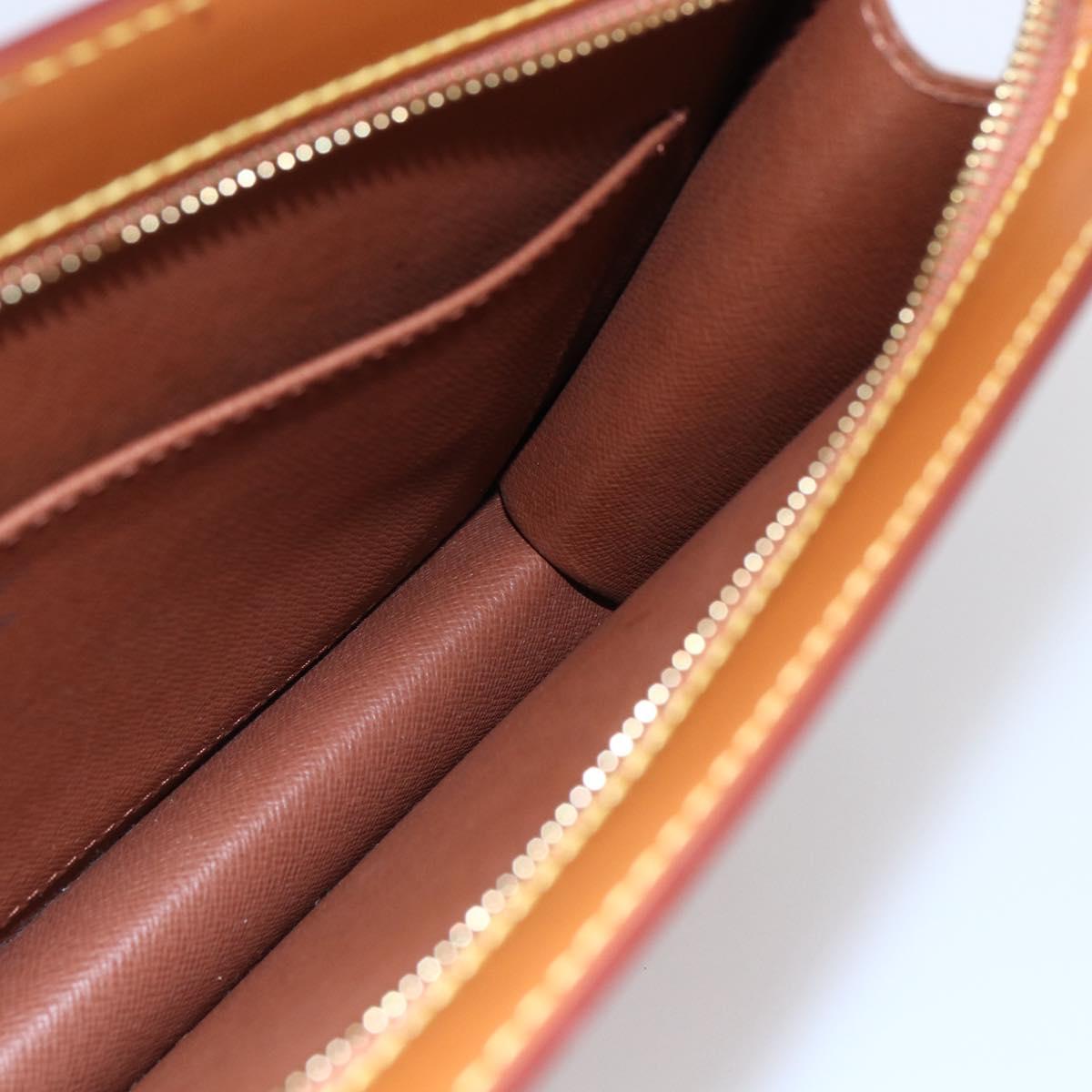 LOUIS VUITTON Epi Pochette Homme Bag Brown Zipangu Gold M52528 Auth ep11759