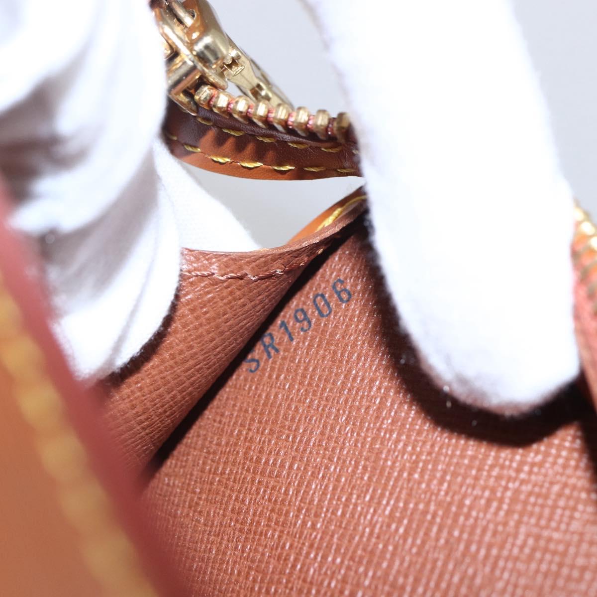 LOUIS VUITTON Epi Pochette Homme Bag Brown Zipangu Gold M52528 Auth ep11759