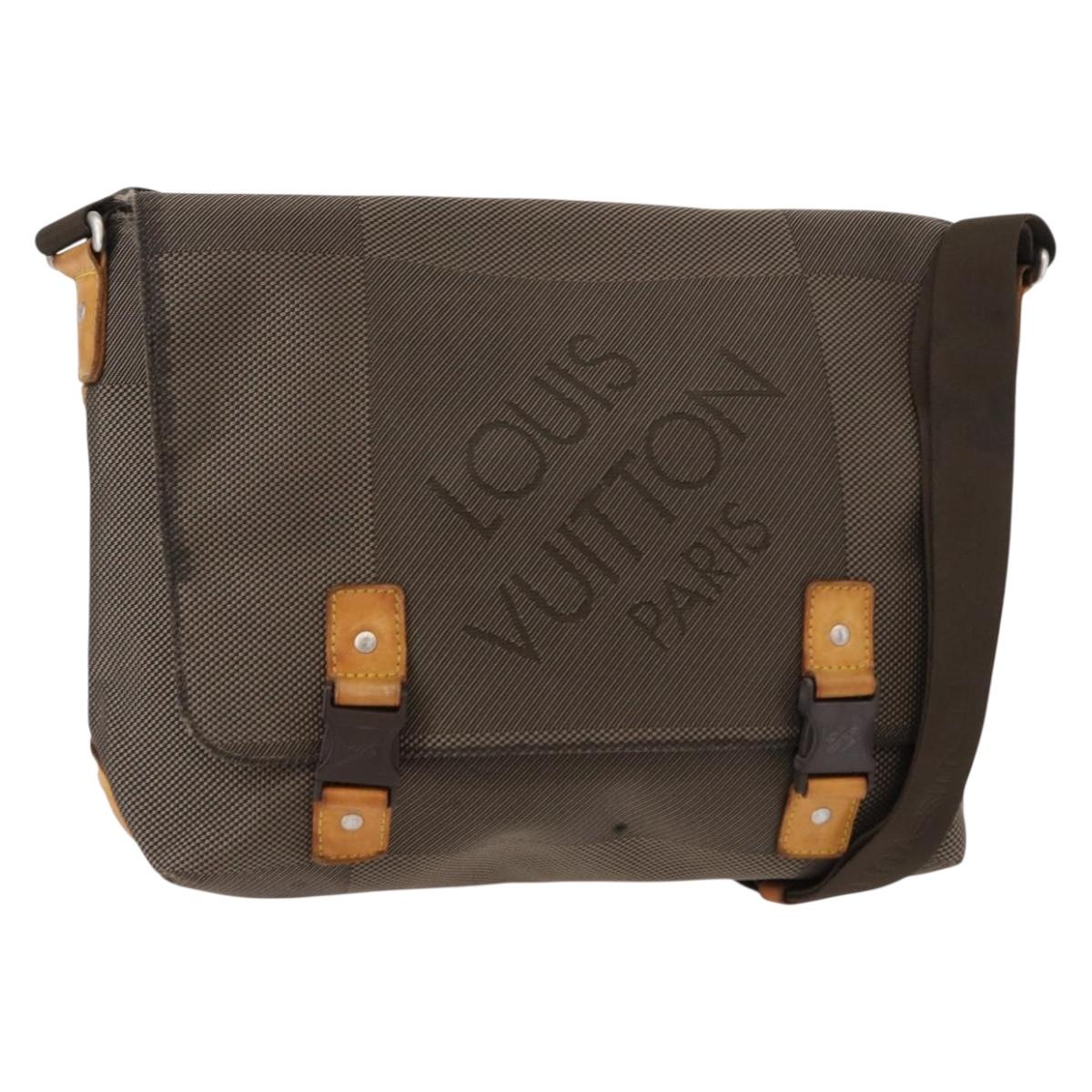 LOUIS VUITTON Damier Geant Roux Shoulder Bag Tail M93077 LV Auth ep11763