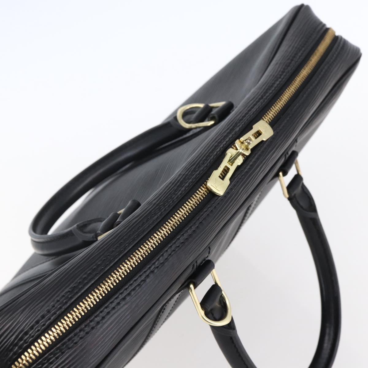 LOUIS VUITTON Epi Porte Documents Voyage Business Bag Black M40321 Auth ep11774