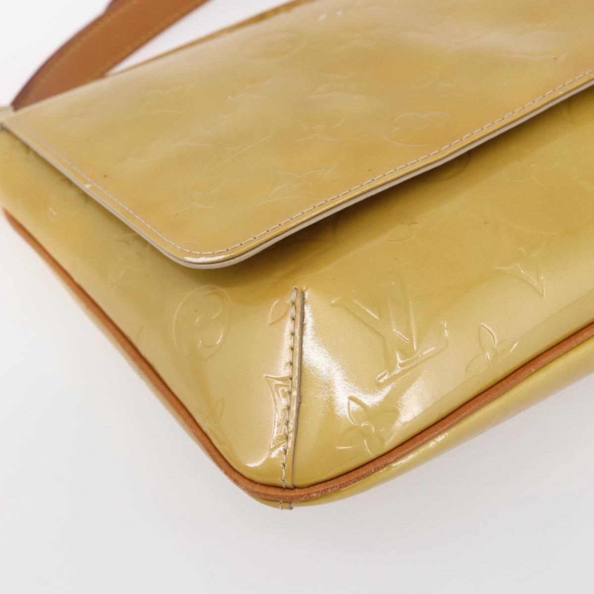 LOUIS VUITTON Monogram Vernis Thompson Street Bag Beige M91301 LV Auth ep11776